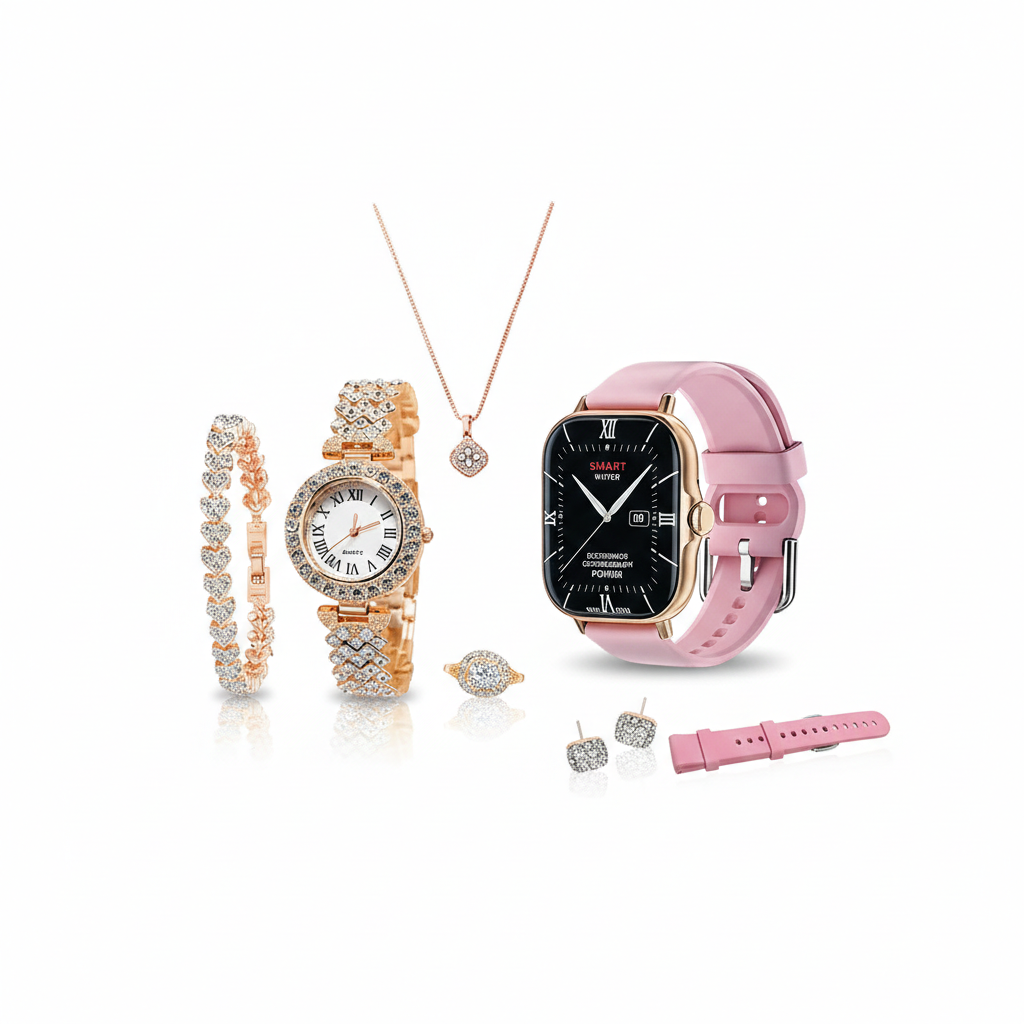 A58 Plus Women’s Smartwatch 6-in-1 | Fitness Tracker, Health Monitor & Perfect Gift